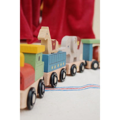 WOODEN ANIMAL TRAIN