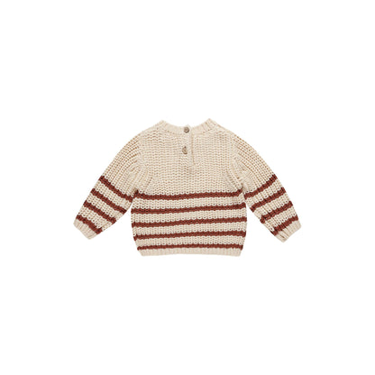 REX SWEATER || CRANBERRY STRIPE