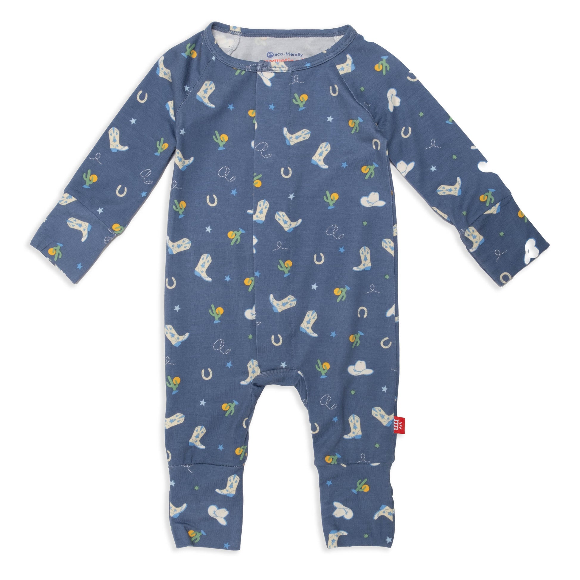 Rodeo Drive Blue Convertible Coverall – Apple Blossom Baby And Decor