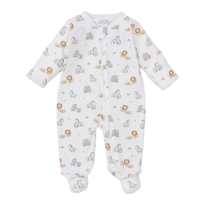 Baby Jungle Footie with Zipper