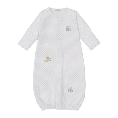 Baby Jungle Convertible Gown- Dot