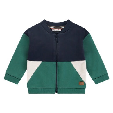 Baby Boys Sweat Cardigan Green/Blue