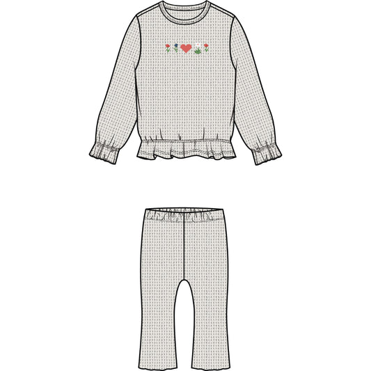 Girls L/S TOP AND PANT KNIT