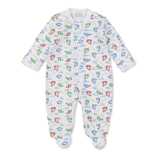 Shark Grins Zip Footie