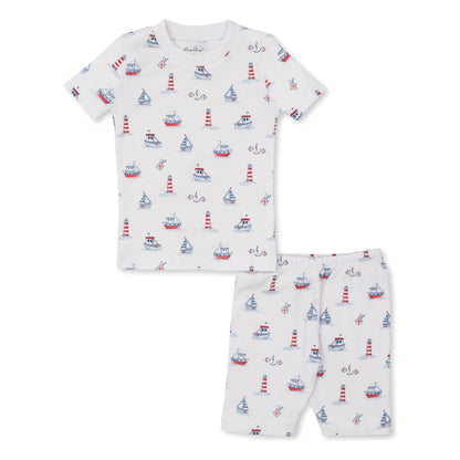Seas The Day Short PJ Set