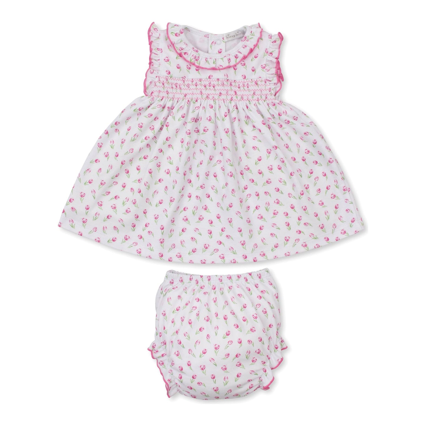 Tulip Blossoms Smocked Dress Set