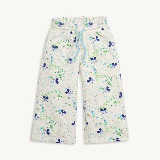 MICKEY SPLATTER PRINT FLOWY PANTS