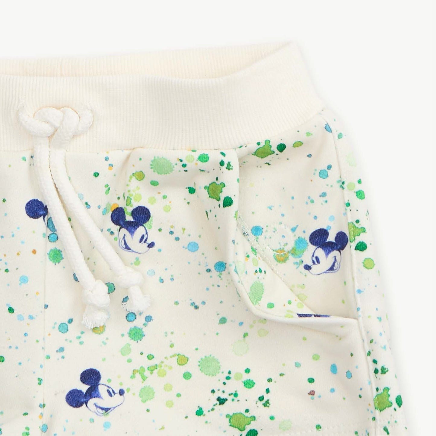 MICKEY SPLATTER PRINT FLOWY PANTS