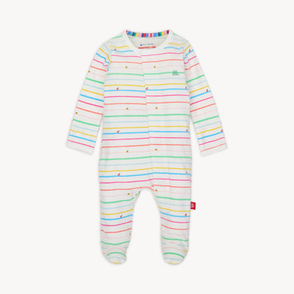 RAINBOW ROAD ORGANIC COTTON FOOTIE