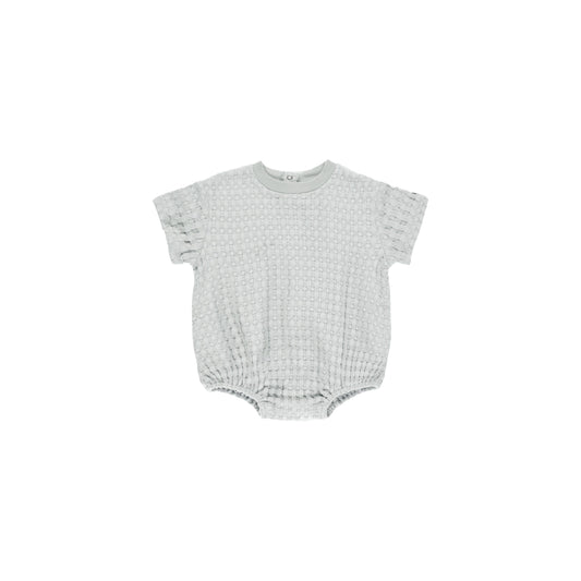 RELAXED BUBBLE ROMPER || SKY