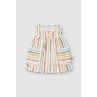 Baby Girls Multi Color Stripe Dress