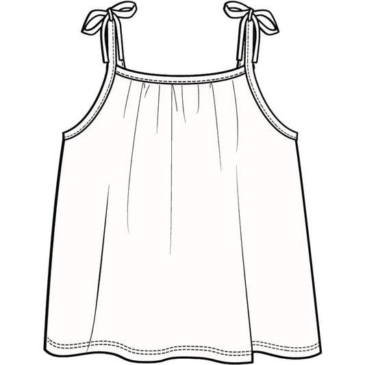 RIBBED TANK TOP IN OFF-WHITE