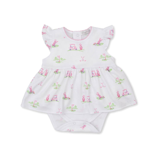 Bodysuit Dress Fairway Foursome Pink