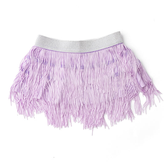 skirt - fringe - purple