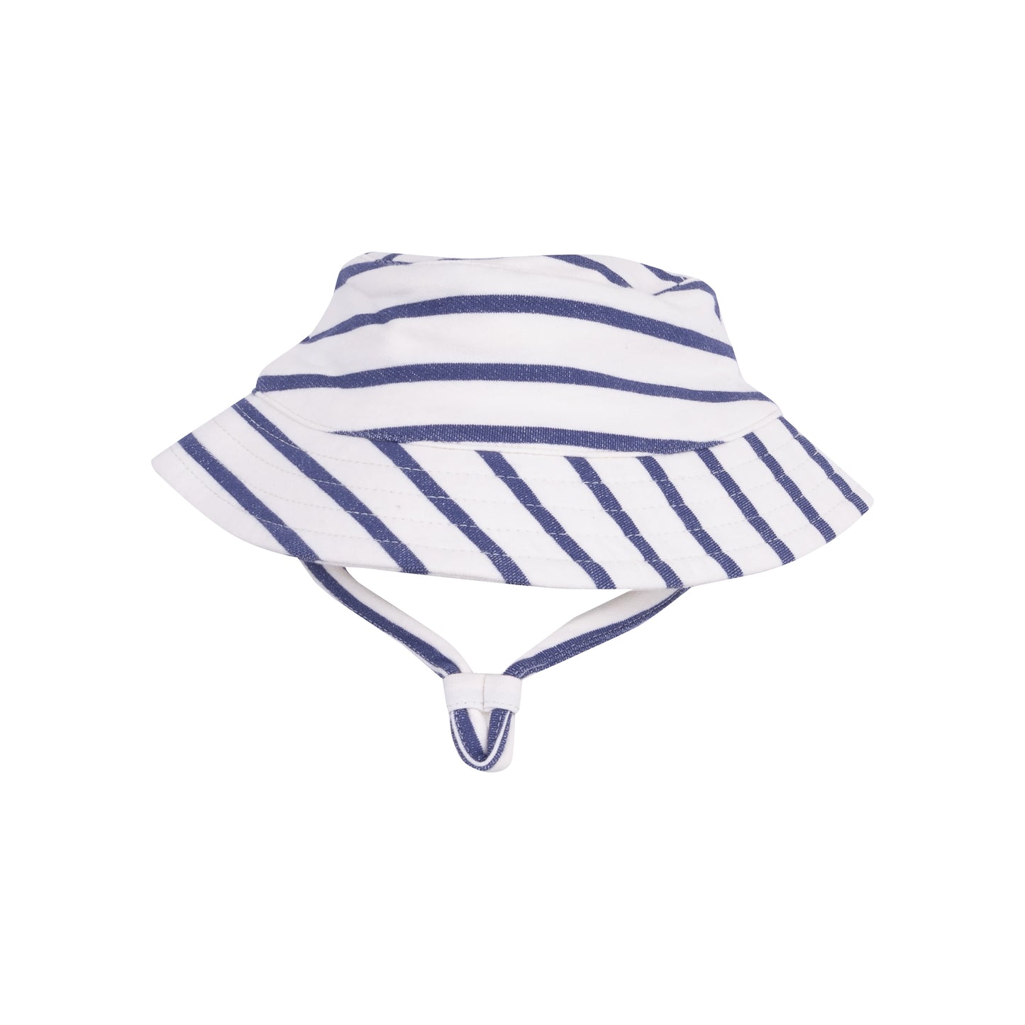 Navy Stripe French Terry Bucket Hat