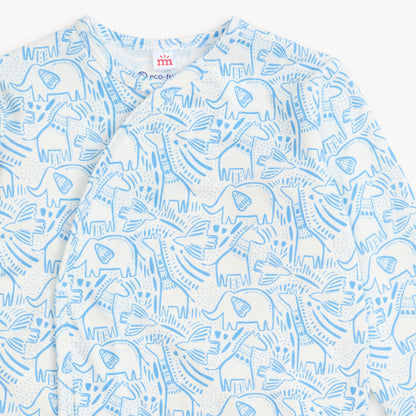 BLUE HERDS OF A FEATHER MODAL GOWN+HAT