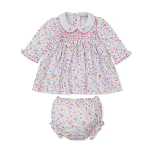 Dress Set Smocked Autumn Gardens