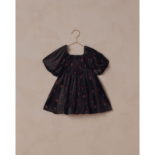 NINA DRESS | VELVET FLORAL