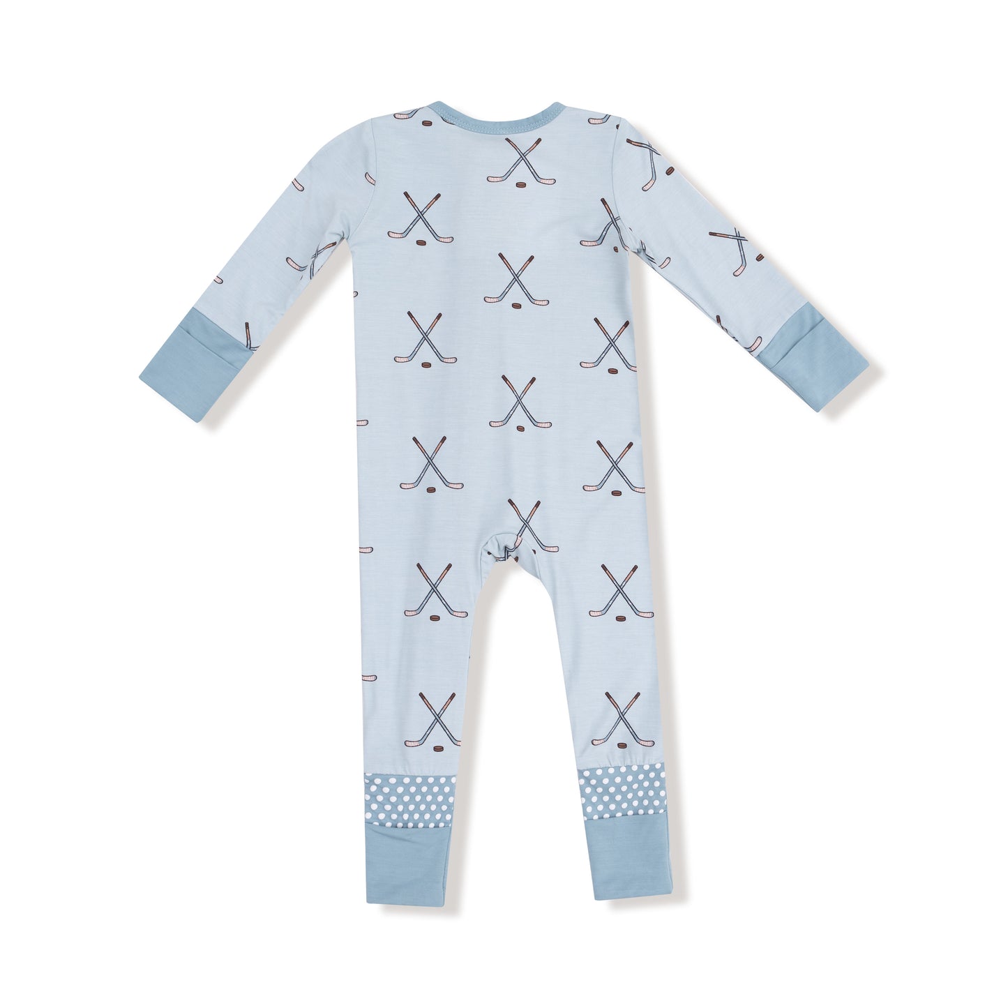 Hockey - Stone Blue - 2 Way Zipper Romper