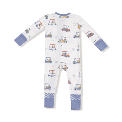 Zooming Golf Carts - 2 Way Zipper Romper