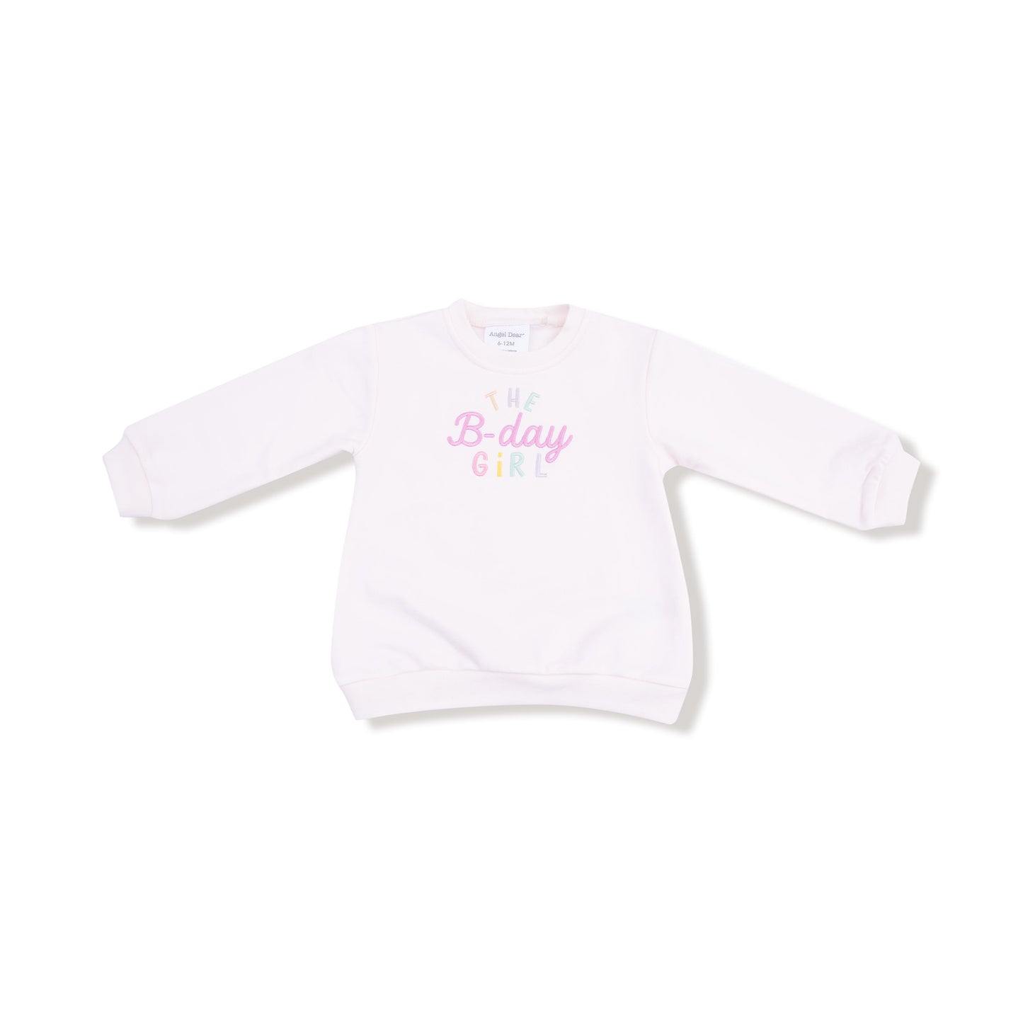 Birthday Girl - Puffy L/S Oversized Sweatshirt with B-Day Girl Embroidery