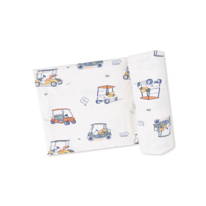 Zooming Golf Carts - Swaddle Blanket