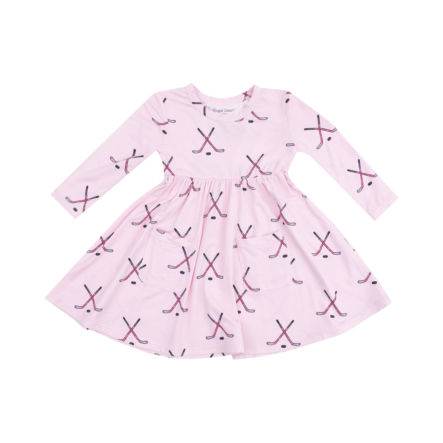 Hockey - Pink - Twirly L/S Dress