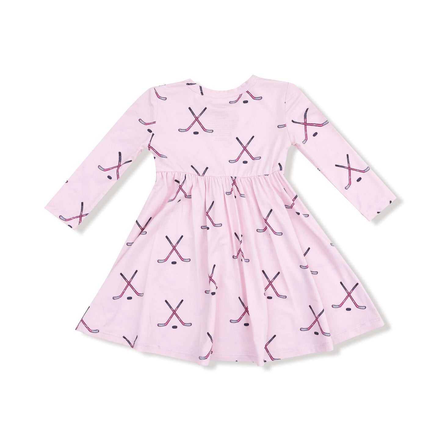 Hockey - Pink - Twirly L/S Dress