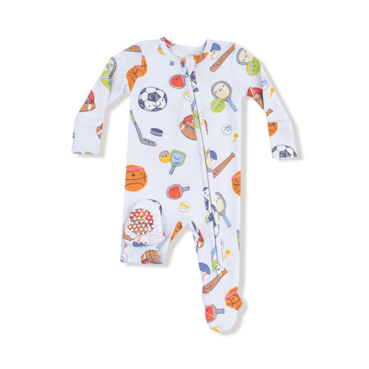 Sports Ball Friends - 2 Way Zipper Footie