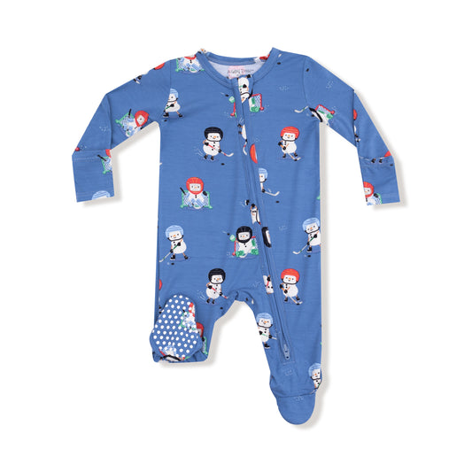 Snow Folks Ice Hockey - 2 Way Zipper Footie