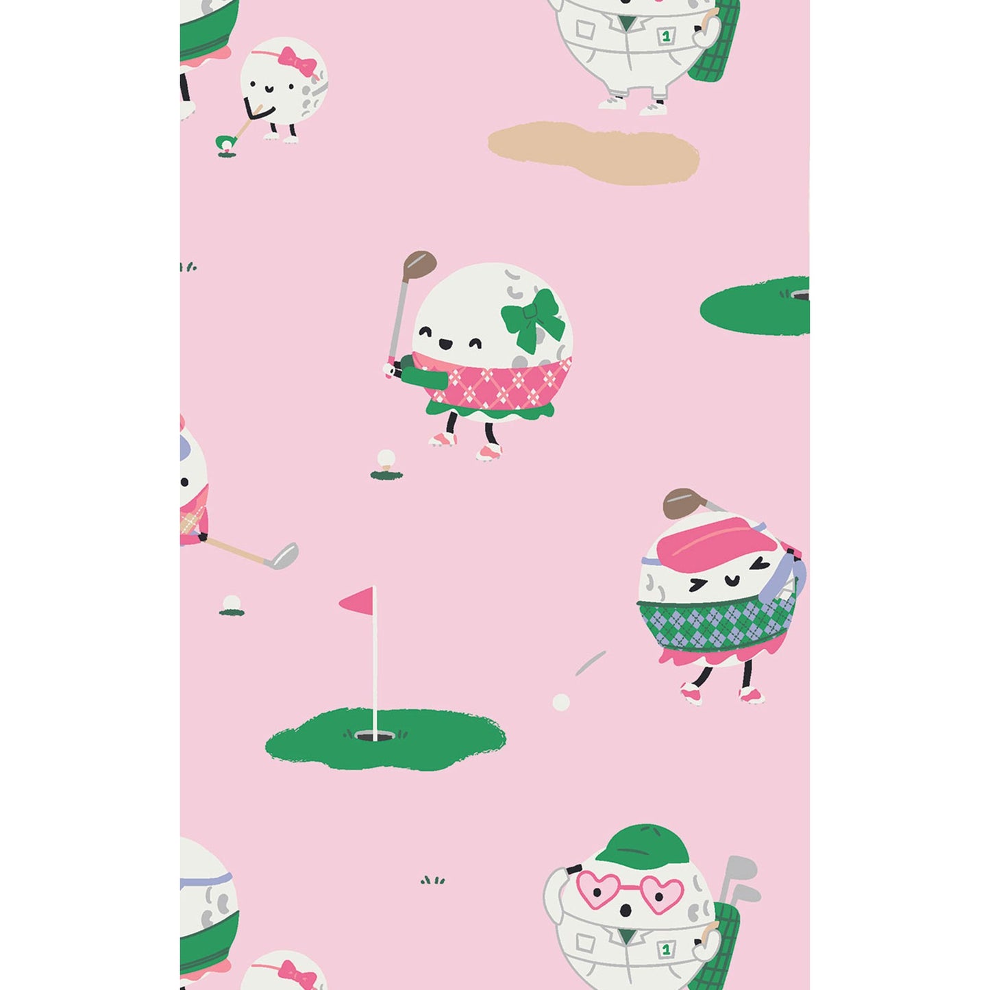 Golf Pros - Girl - 2 Way Zipper Ruffle Back Footie