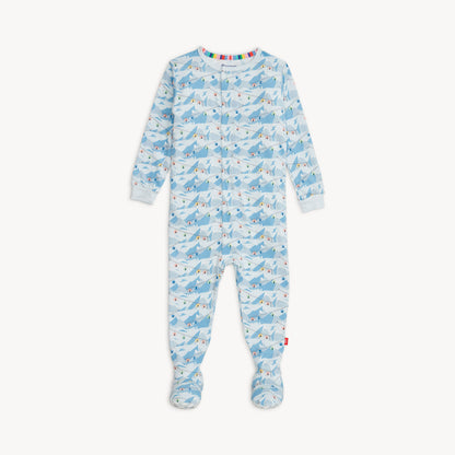 Blue Apres Chic Modal Footie