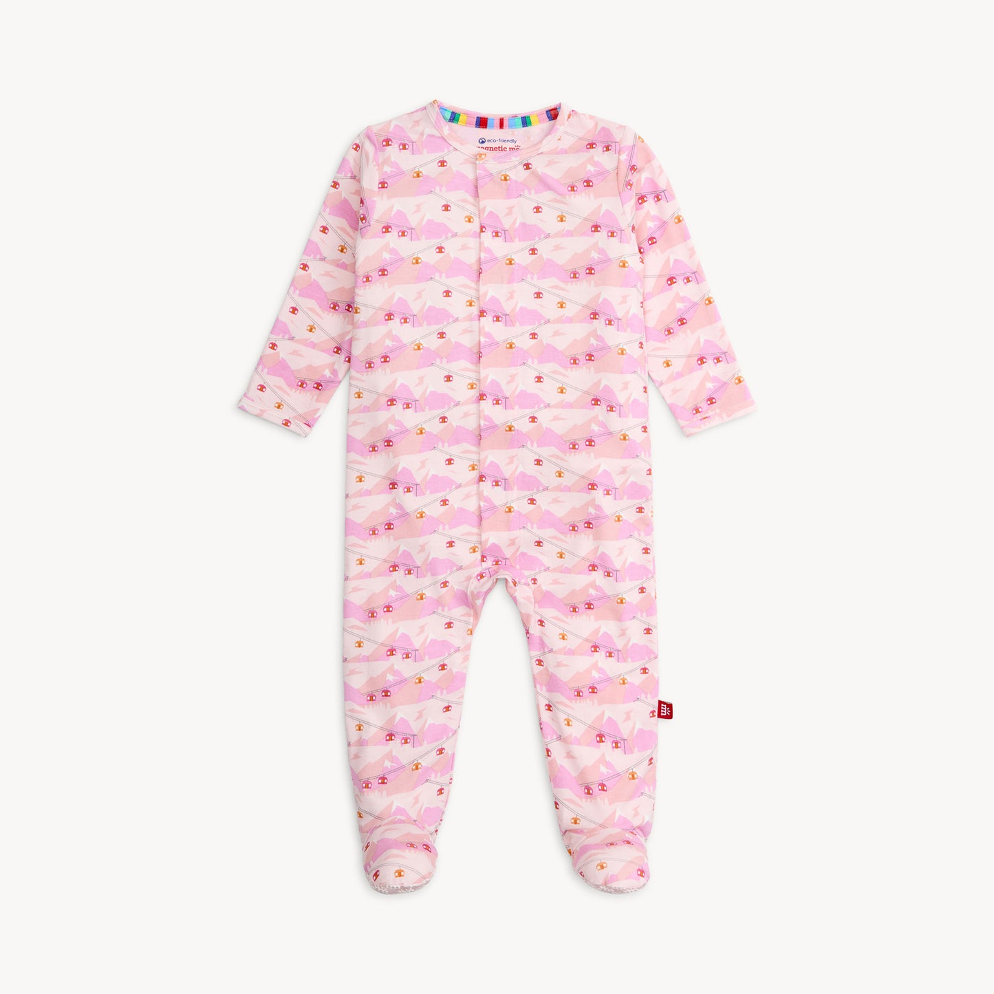 Pink Apres Chic Modal Footie
