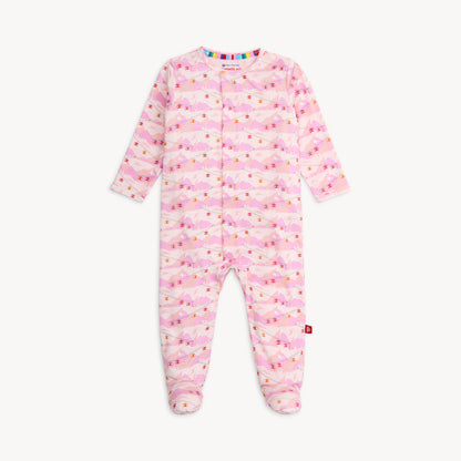 Pink Apres Chic Modal Footie