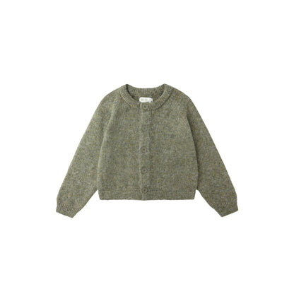 FUZZY CARDIGAN || EVERGREEN