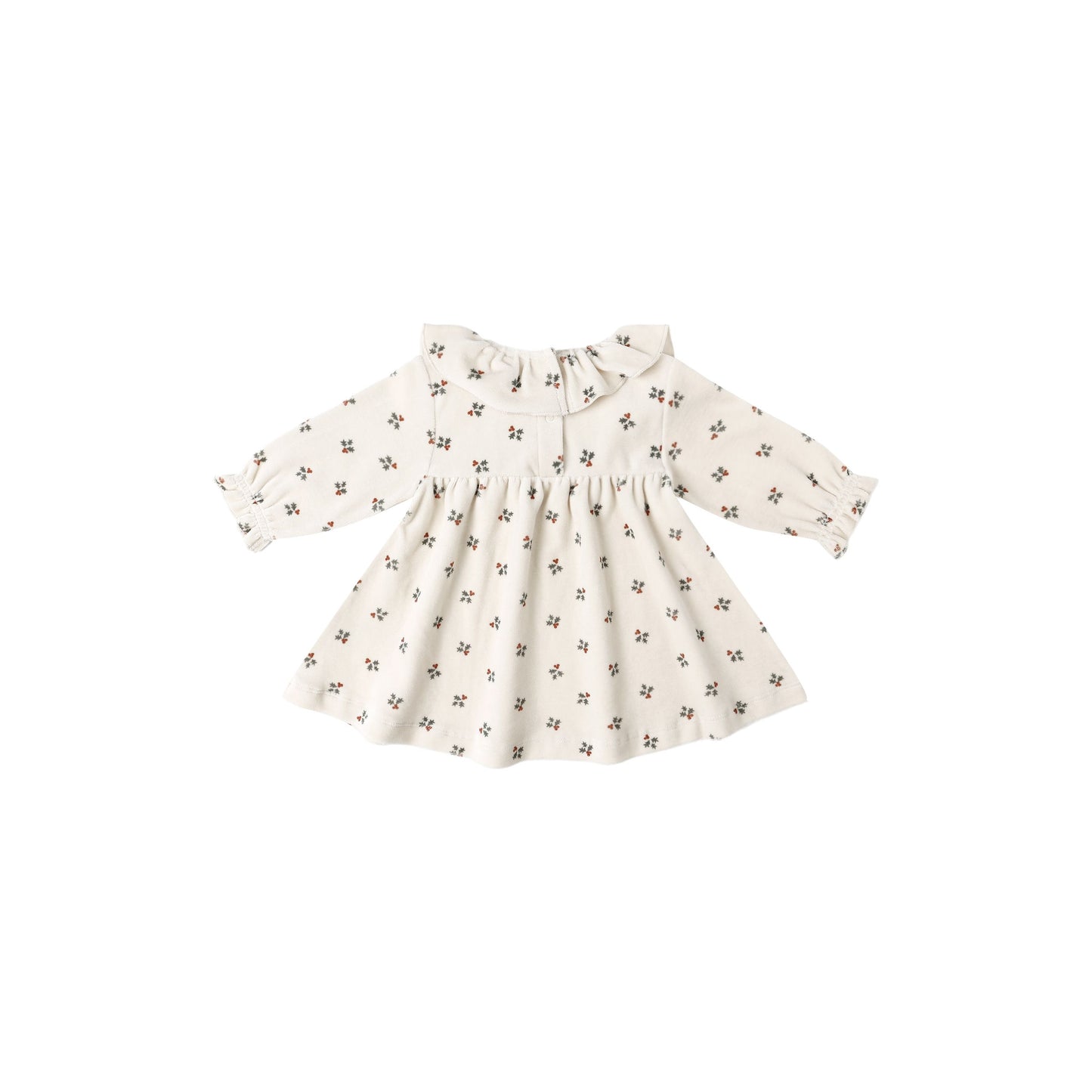 VELOUR BABY DRESS || HOLLY BERRY