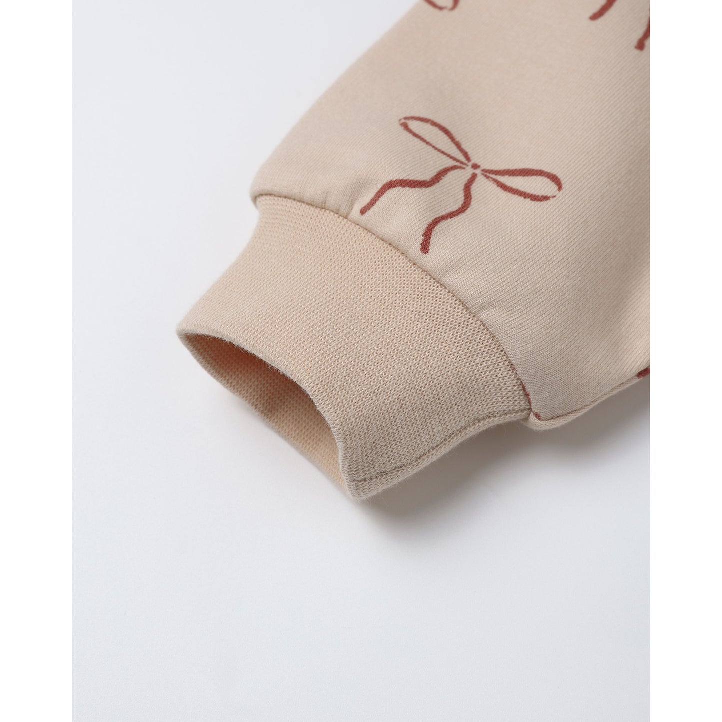 RELAXED FLEECE SWEATSUIT|| RED BOWS