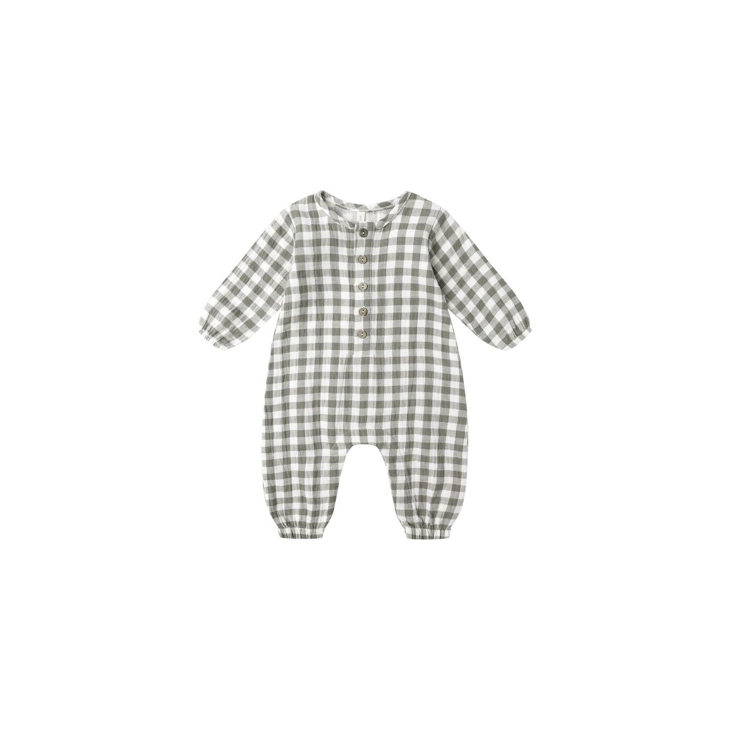 WOVEN JUMPSUIT || FOREST CHECK