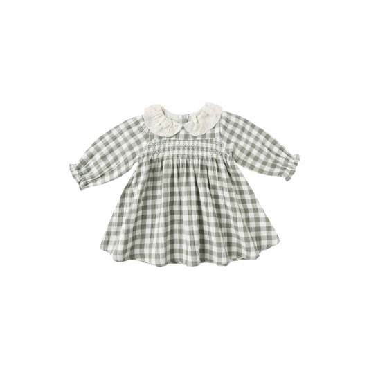 CALLIE DRESS || FOREST CHECK