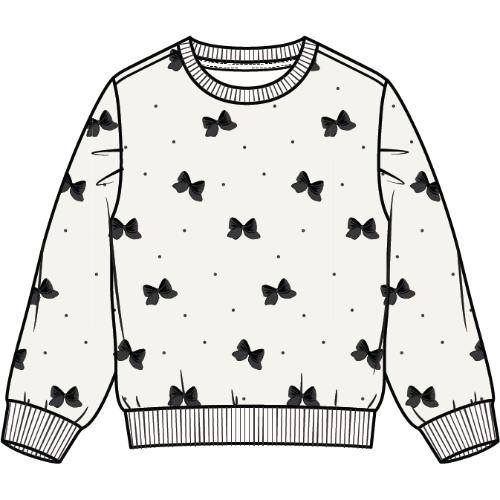 L/S SWEATSHIRT TOP KNIT-OFFWHITE