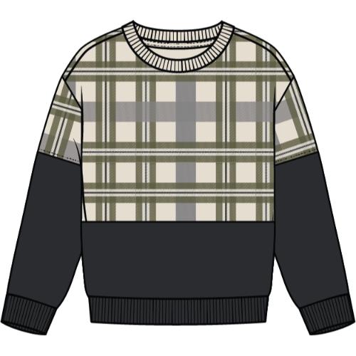 L/S TOP KNIT-BLACK