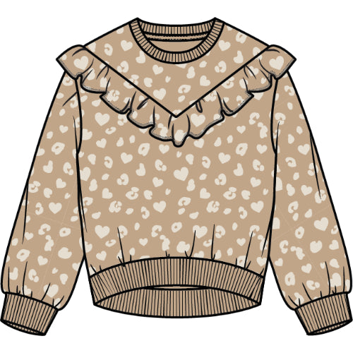 L/S TOP KNIT-CAMEL
