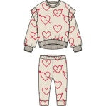 Heart Sweatshirt and Legging Set