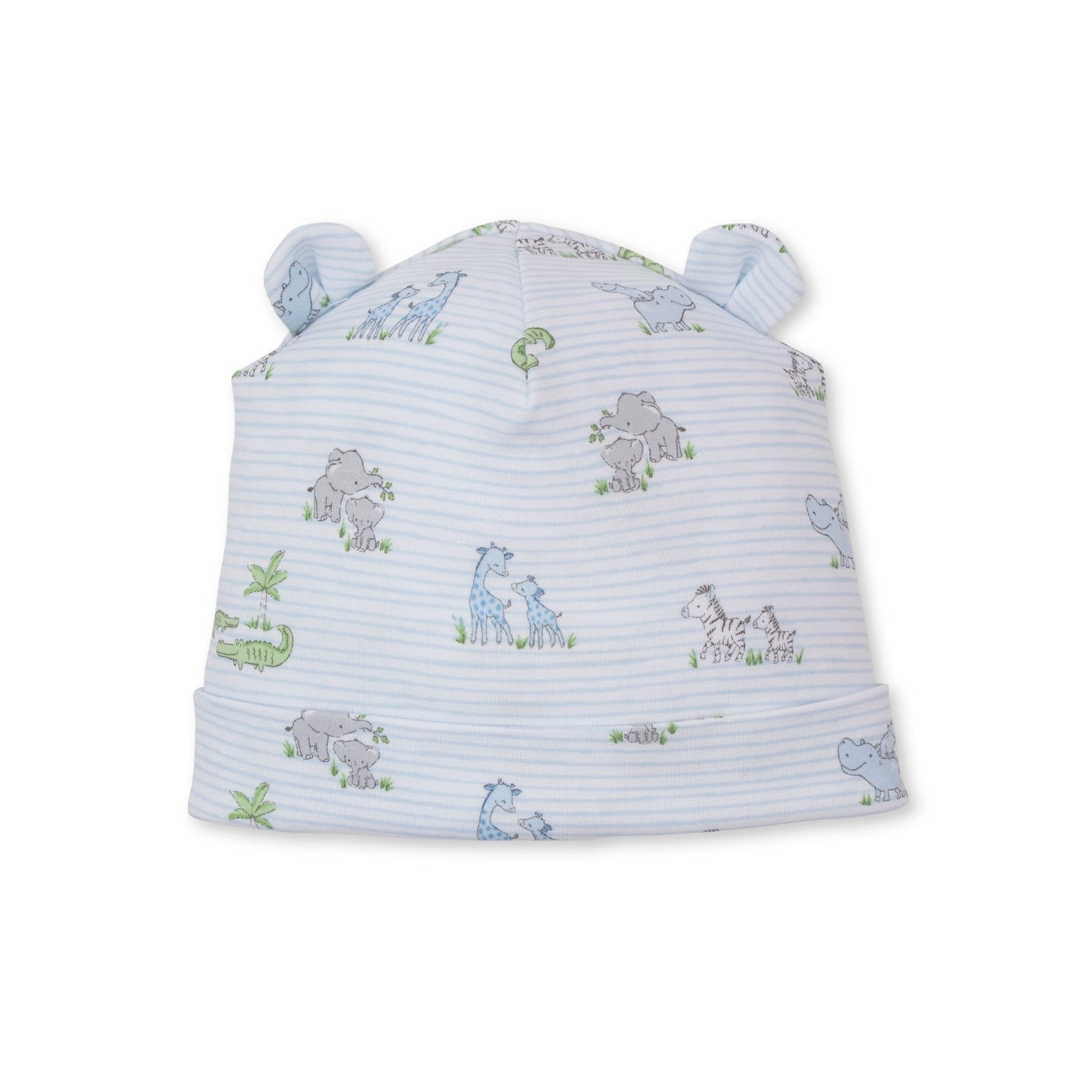 Hat Novelty Print Blue Safari