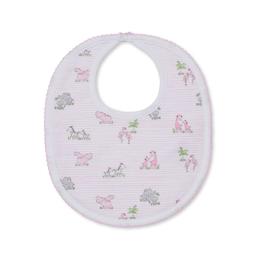 Bib Print Pink Safari