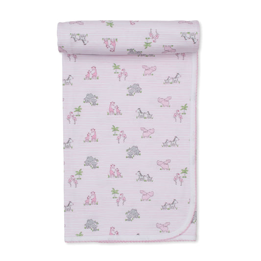 Print Blanket Safari Pink