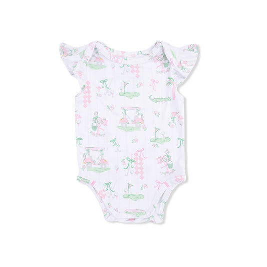 Pretty Golf - Ruffle Sleeve Bodysuit