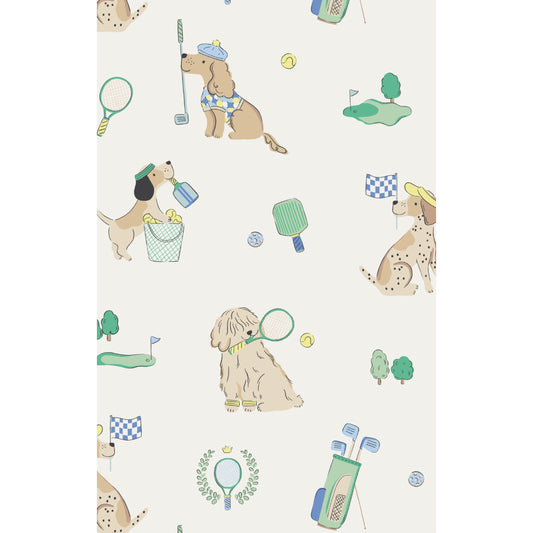 Pickles Playing Pickleball - Bandana Bib