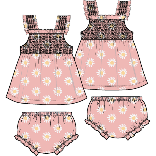 Caitlyn's Daisy - Baby Doll Tunic and Bloomer Set