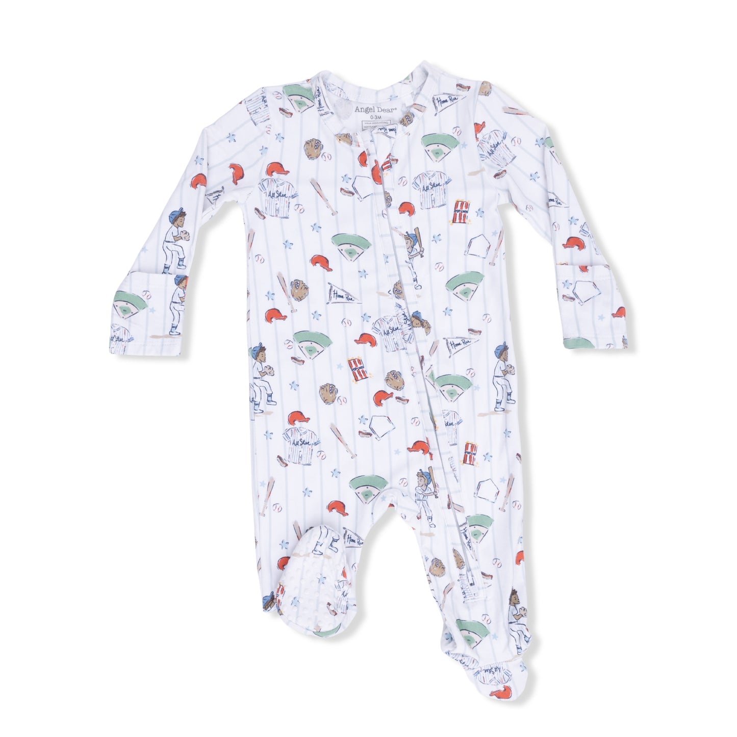 Home Run Baseball - 2 Way Zipper Footie